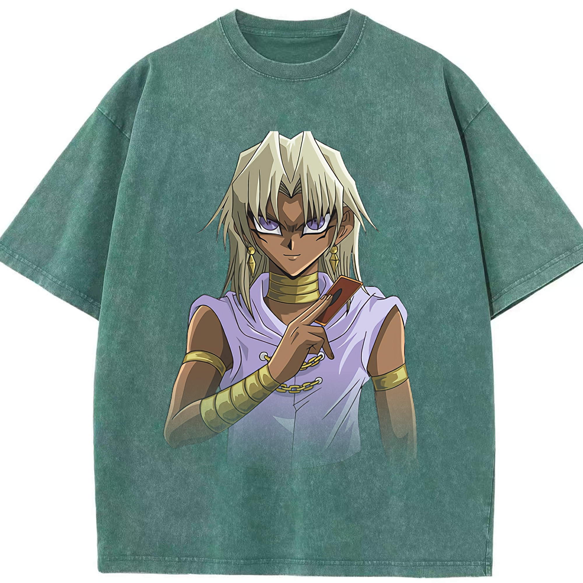 （画像用） 遊☆戯☆王 Yu-Gi-Oh! 綿100% ヴィンテージ風 半袖Tシャツ（フロントプリント）
